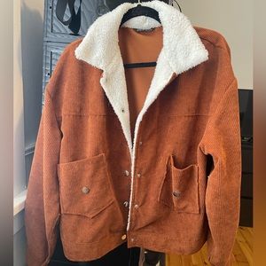 Brown/orange thin jacket